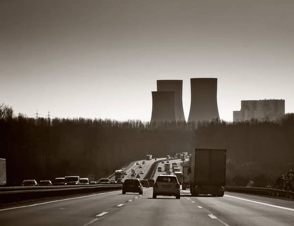 Autobahn A40 bei Duisburg