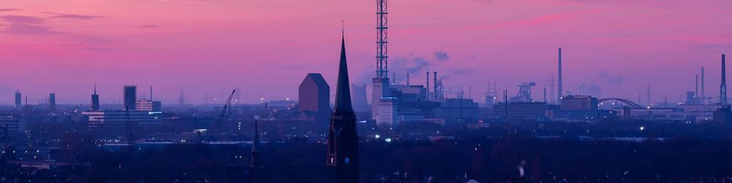 Aussicht auf die Duisburger Innenstadt